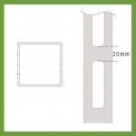 40mm Slotted Centre Square - 20mm Spacing