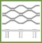 22mm Knurled Grating