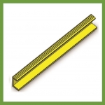 Series 22 Grating End Bar - Yellow