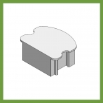 Comfort Rail Top Rail End Cap