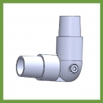 Adjustable Knee Rail Elbow